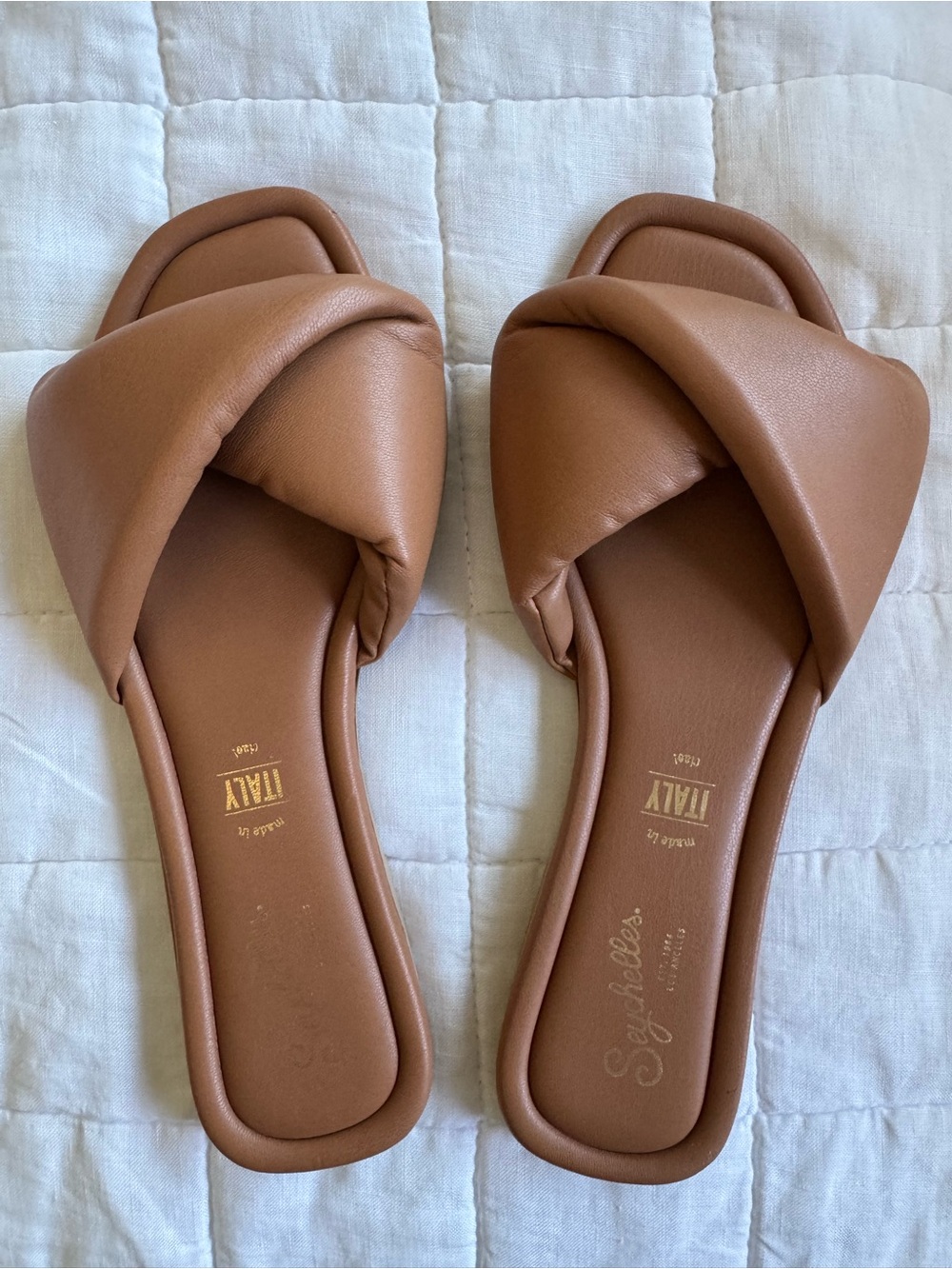 Seychelles Leather Knot Slide Sandals